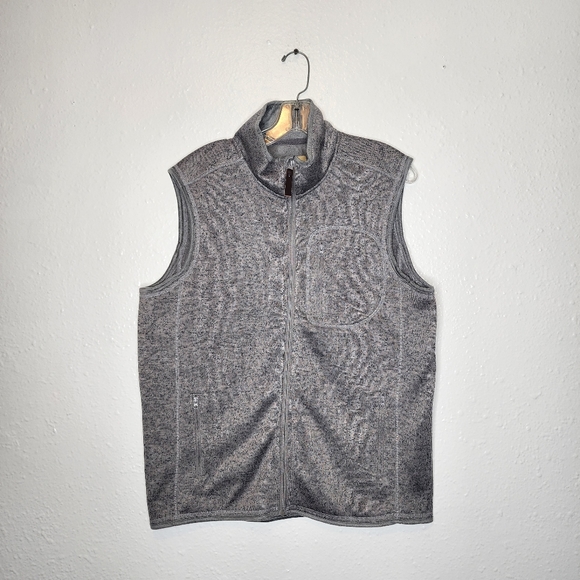 ORTON BROTHERS Mens Fleece Zip Up Vest The Vermont Country Store Size S - Picture 1 of 7